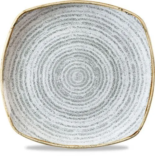 Churchill - Square Plate 21.5 cm Homespun Stone Grey Studio Prints